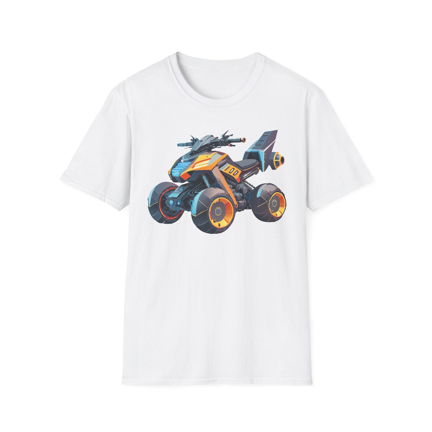 Unisex Bike T Shirt Moto Shirt With Motorcycle Design MTB Tee For Riders One Hundred Percent Cotton