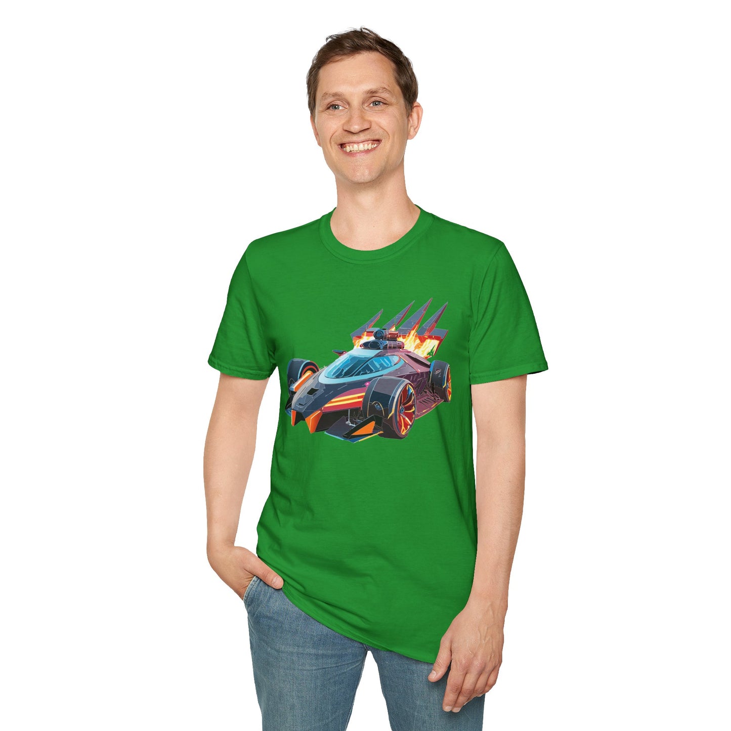 Car T Shirt Unisex Softstyle Cotton Tee With Cars Graphic Hot Wheels Design For Men Women