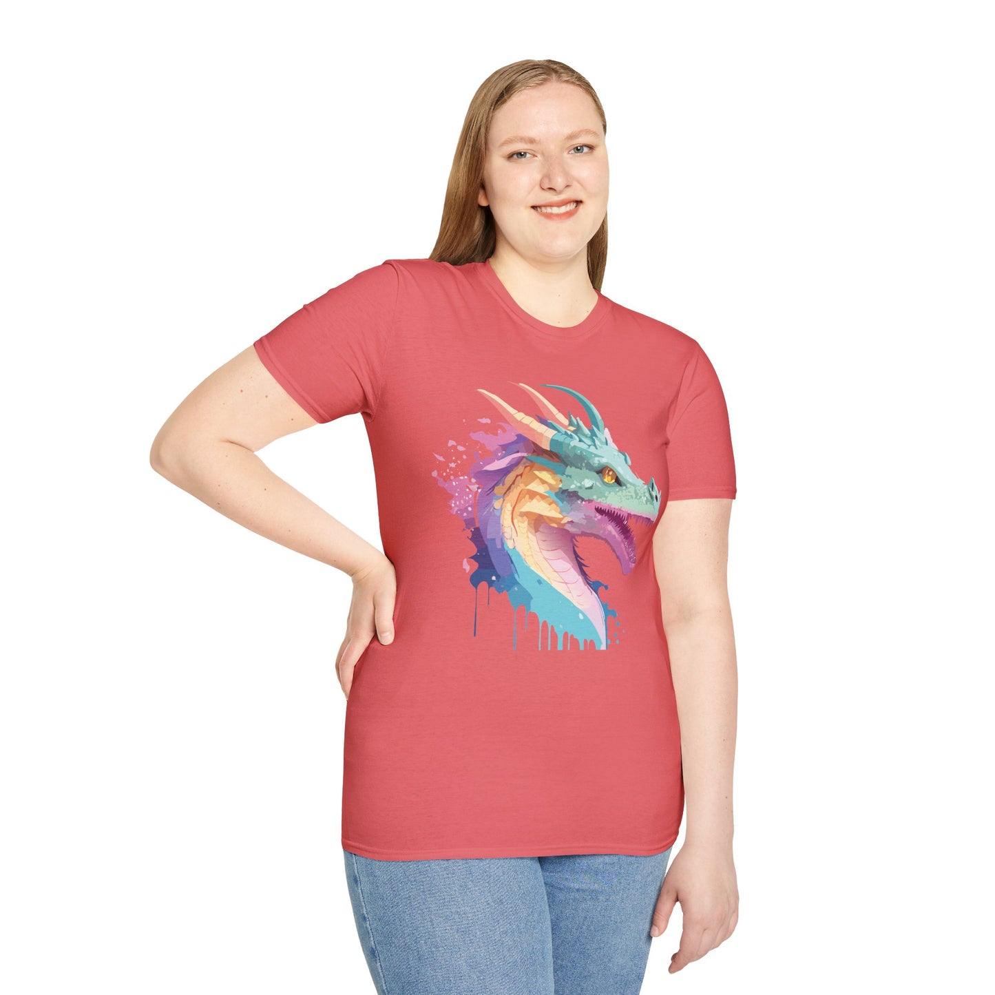 Dragon T Shirt, Dragon Shirt, Shirt with Animals, Animal Shirt