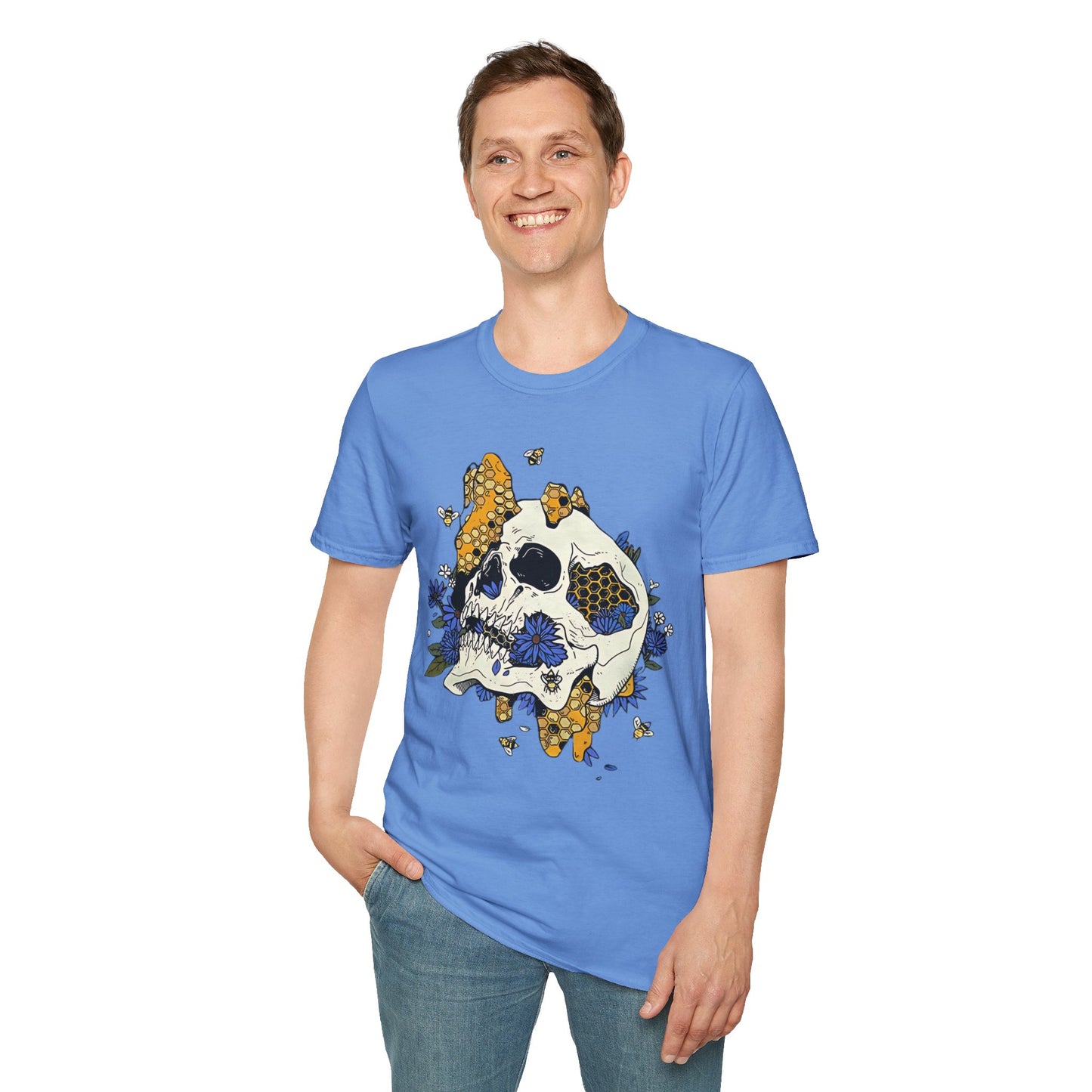 Skull Tee Shirt, Skeleton Shirt, Shirt with Skull, Shirt with Skeleton