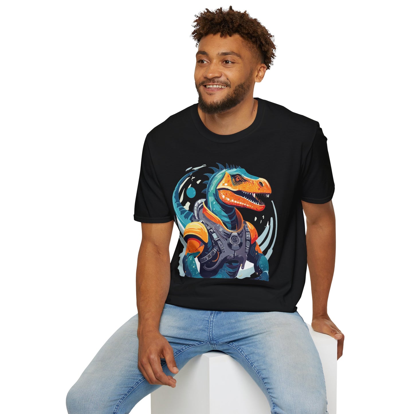 Gildan Alien Cosmos T Shirt Unisex Softstyle 64000 Cotton Tee With Alien Art Design Graphic Print