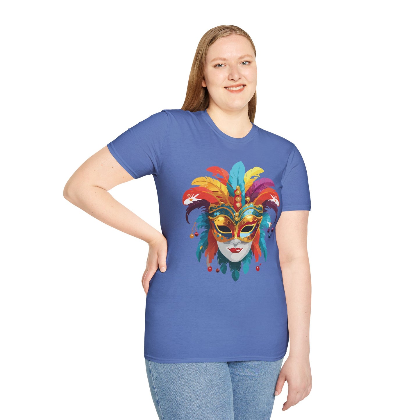 Mask Tee Shirt, Mask Shirt, Shirt with Mask, Masquerade Tees
