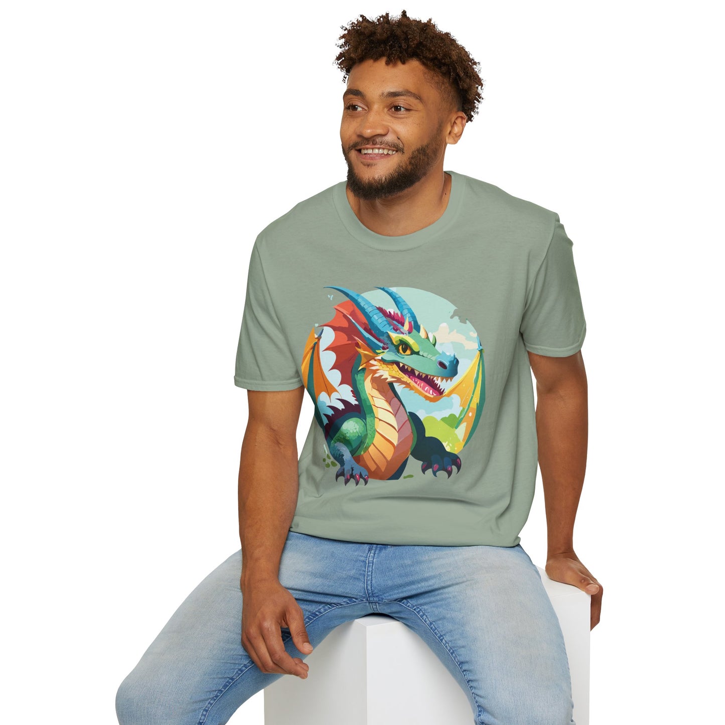 Dragon T Shirt, Dragon Shirt, Shirt with Animals, Animal Shirt