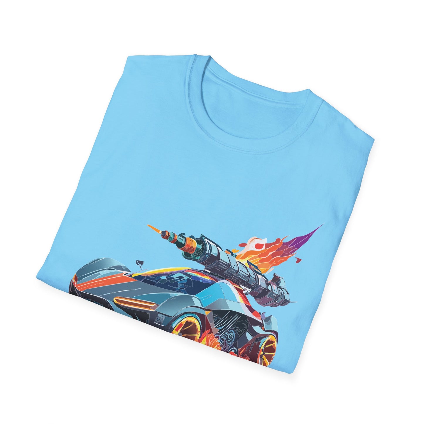 Car T Shirt for Car Lovers Unisex Softstyle Tee 64000 Hot Wheels Design Shirt with Cars