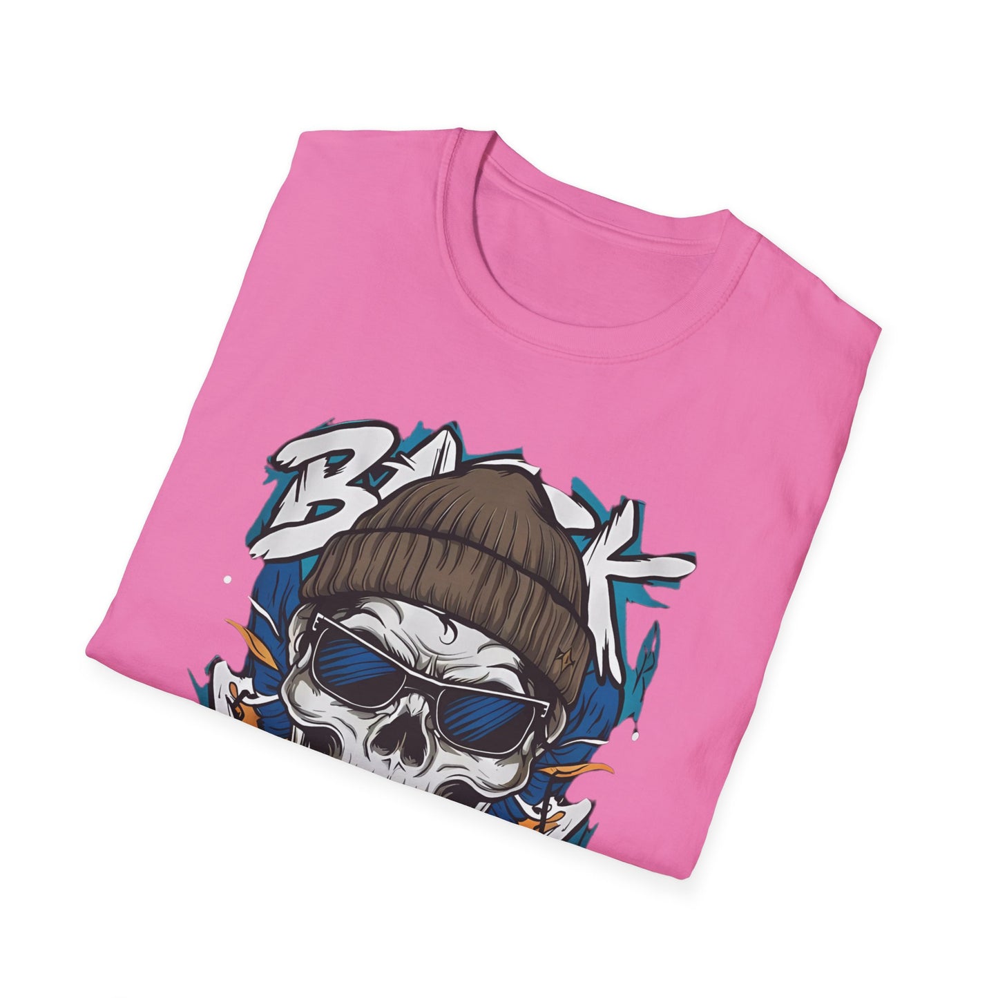 Gildan Softstyle Skull Tee Shirt Unisex Skeleton Design 100 Percent Cotton Graphic Tee