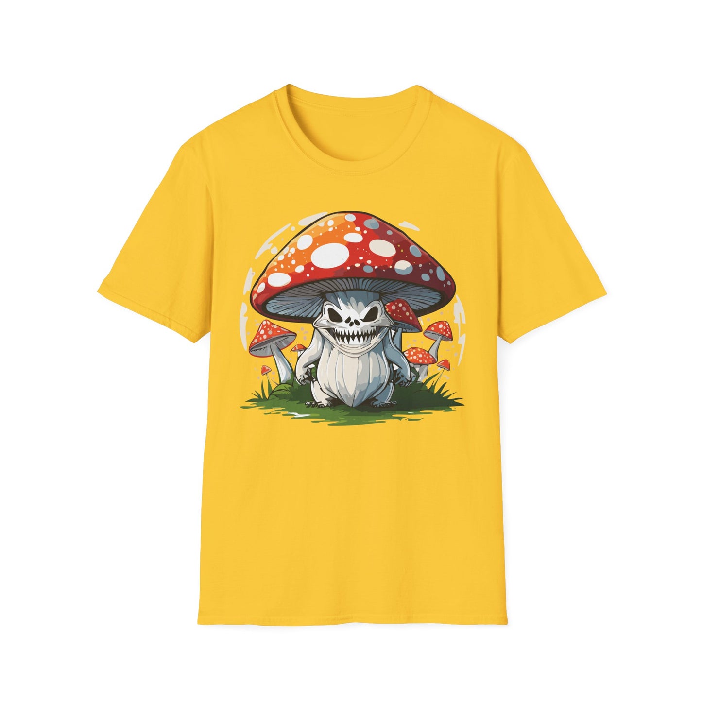 Mashroom Tee Shirt Unisex Softstyle 64000 100 Percent Ring Spun Cotton Funny Mashroom Fungus Design