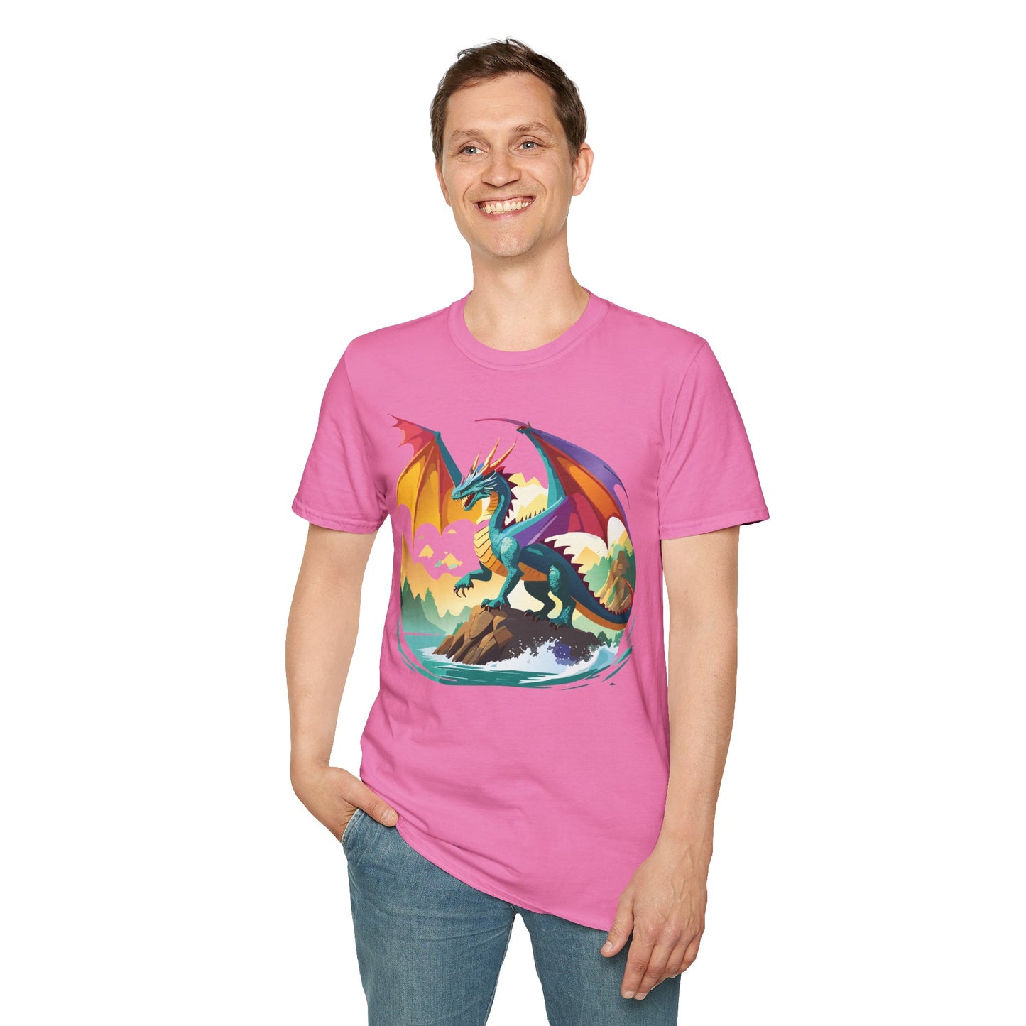 Dragon T Shirt, Dragon Shirt, Shirt with Animals, Animal Shirt
