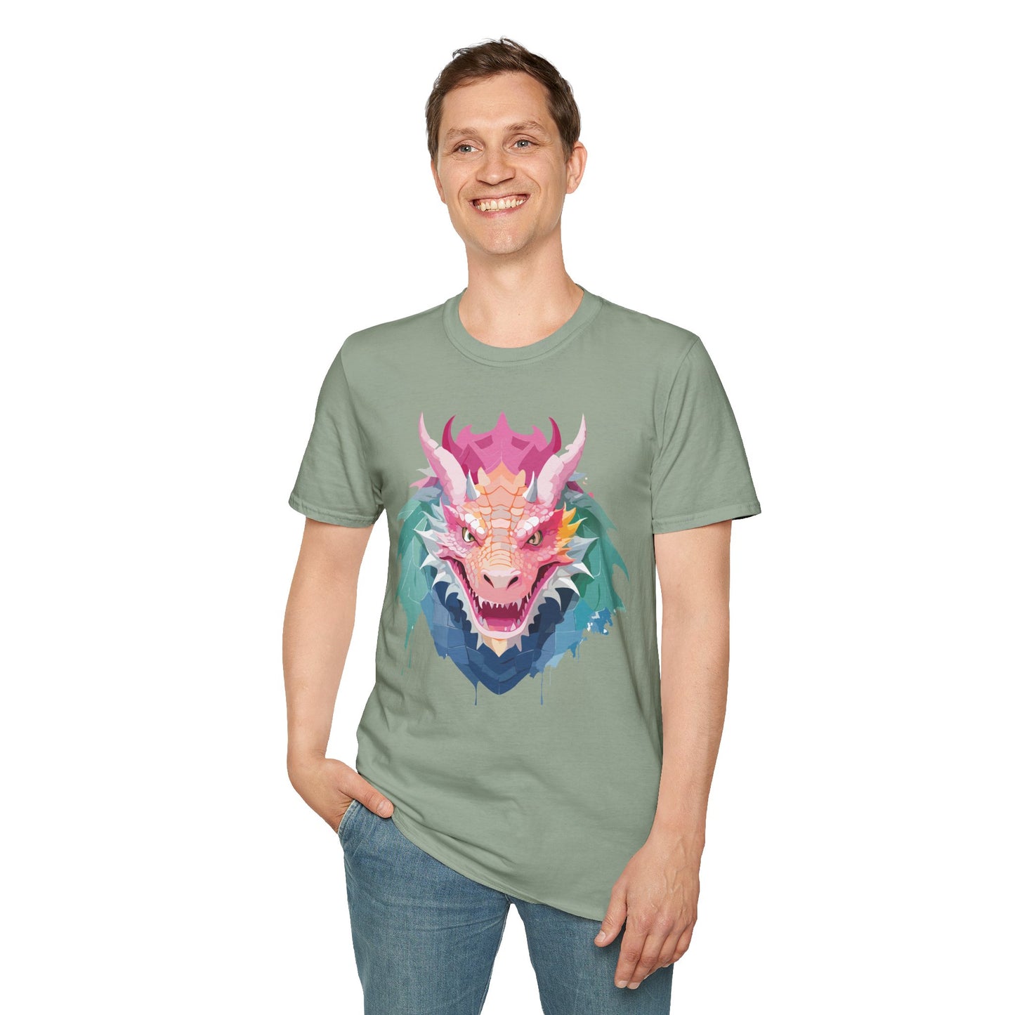Dragon T Shirt, Dragon Shirt, Shirt with Animals, Animal Shirt