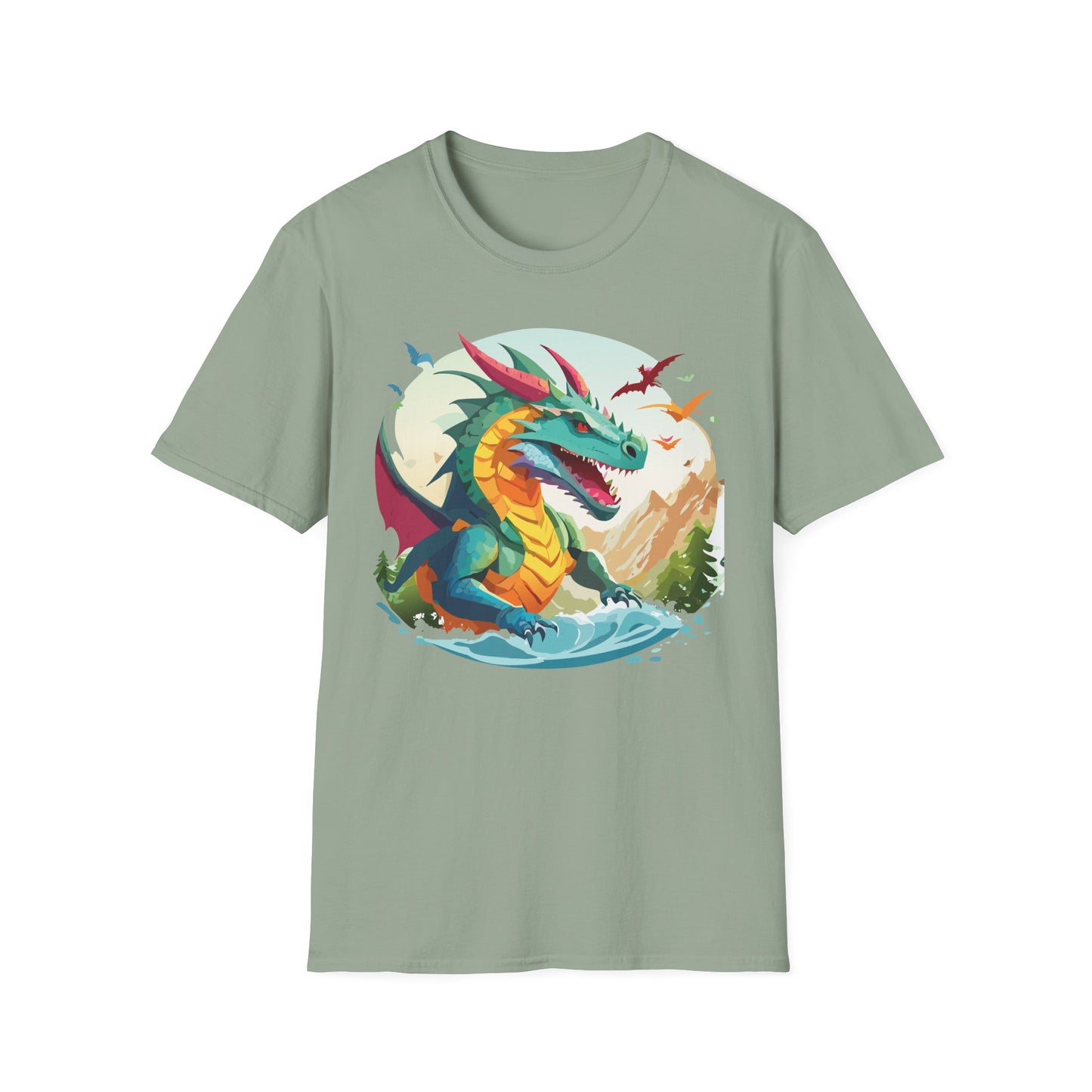 Dragon T Shirt, Dragon Shirt, Shirt with Animals, Animal Shirt