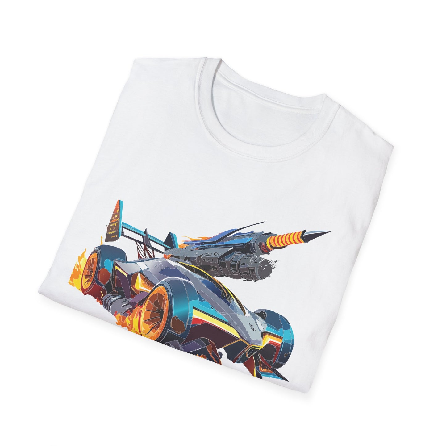 Unisex Car T Shirt Softstyle Cotton Tee With Car Design Hot Wheels Graphic Tee For Men And Women