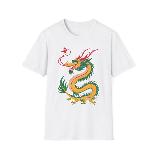 Dragon T Shirt Unisex Dragon Shirt Animal Shirt Gildan Softstyle 64000 100 Percent Cotton Tee
