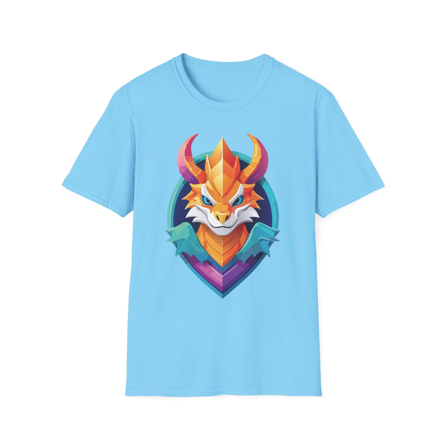 Dragon T Shirt Unisex Gildan Softstyle 64000 Comfortable Cotton Tee With Animal Design