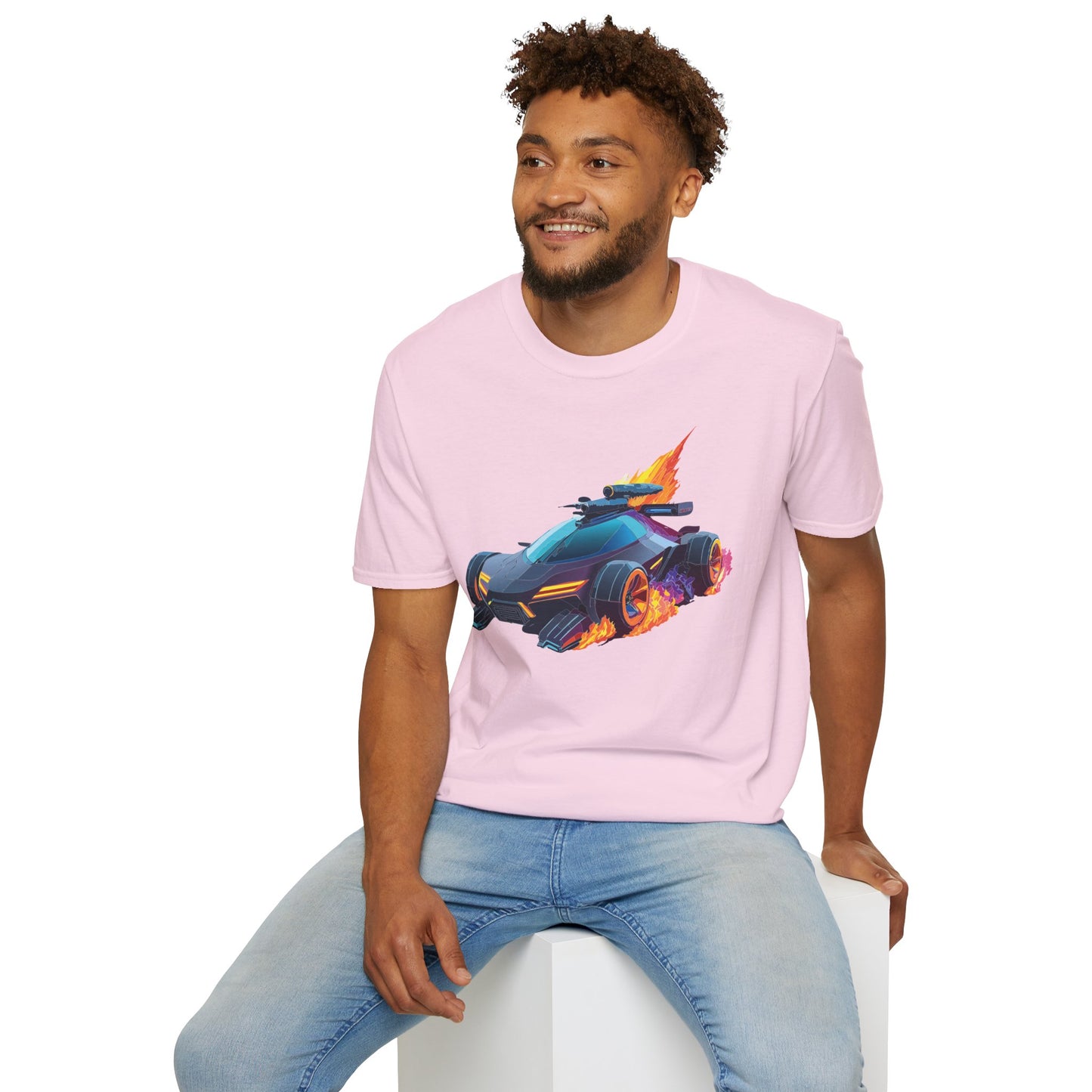 Unisex Car T Shirt Hot Wheels Cars Shirt 100 Percent Ring Spun Cotton Gildan Softstyle Tee