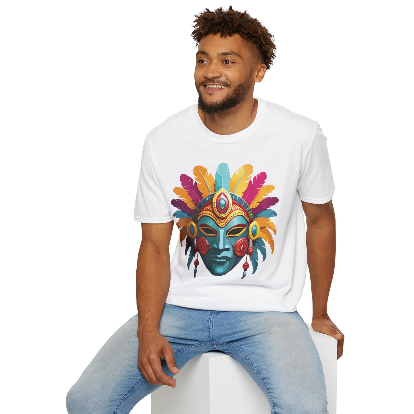 Mask Tee Shirt, Mask Shirt, Shirt with Mask, Masquerade Tees