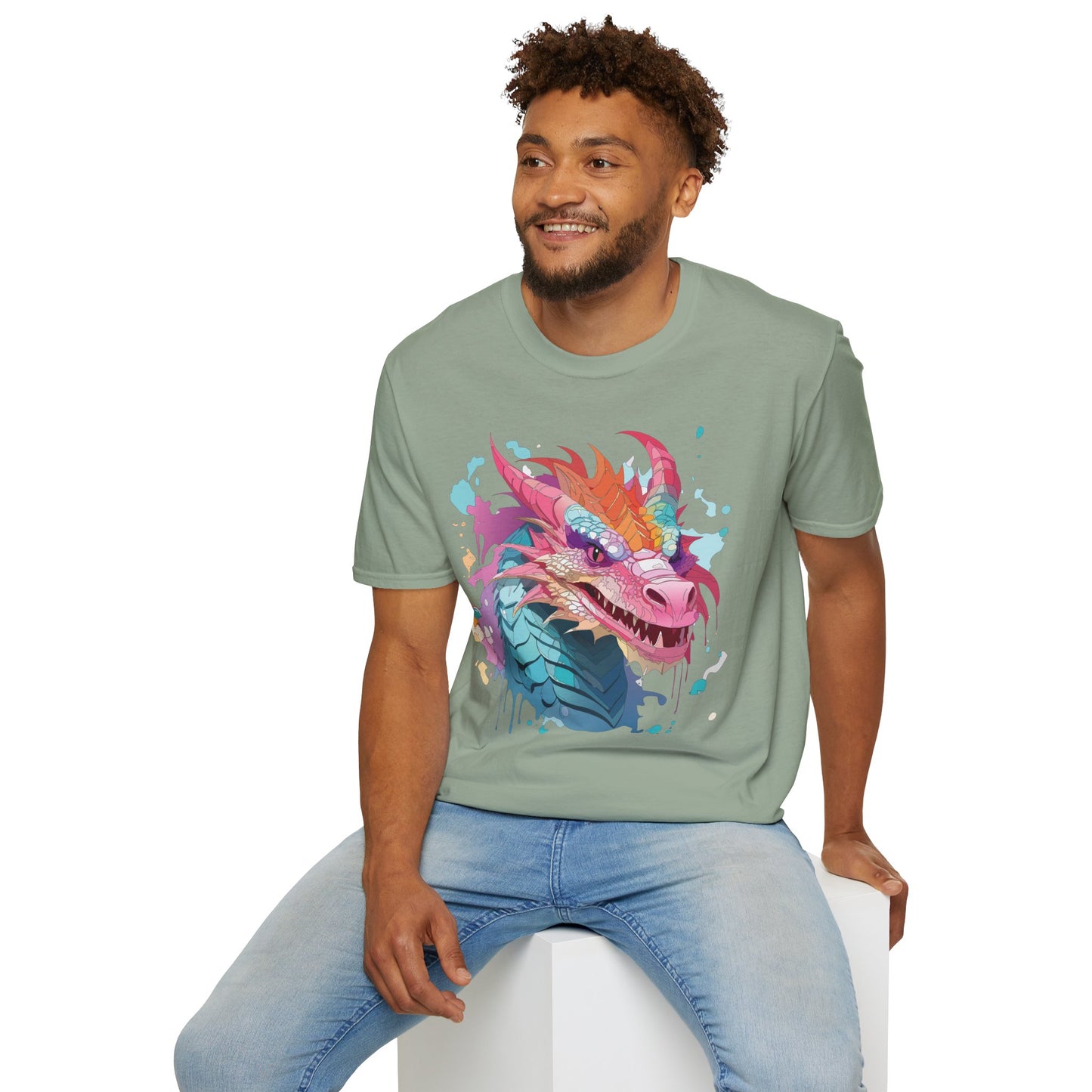Dragon T Shirt, Dragon Shirt, Shirt with Animals, Animal Shirt