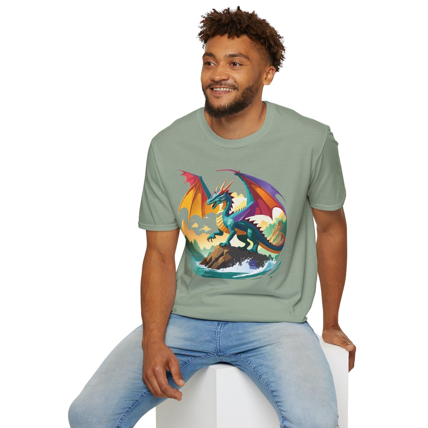 Dragon T Shirt, Dragon Shirt, Shirt with Animals, Animal Shirt