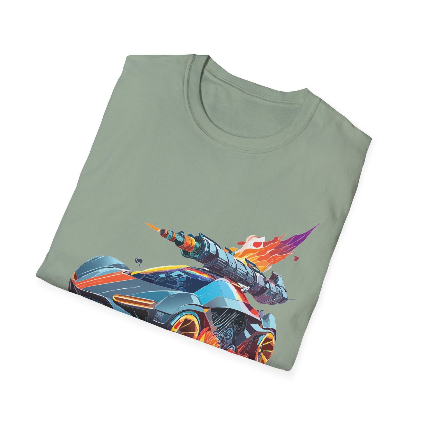 Car T Shirt for Car Lovers Unisex Softstyle Tee 64000 Hot Wheels Design Shirt with Cars