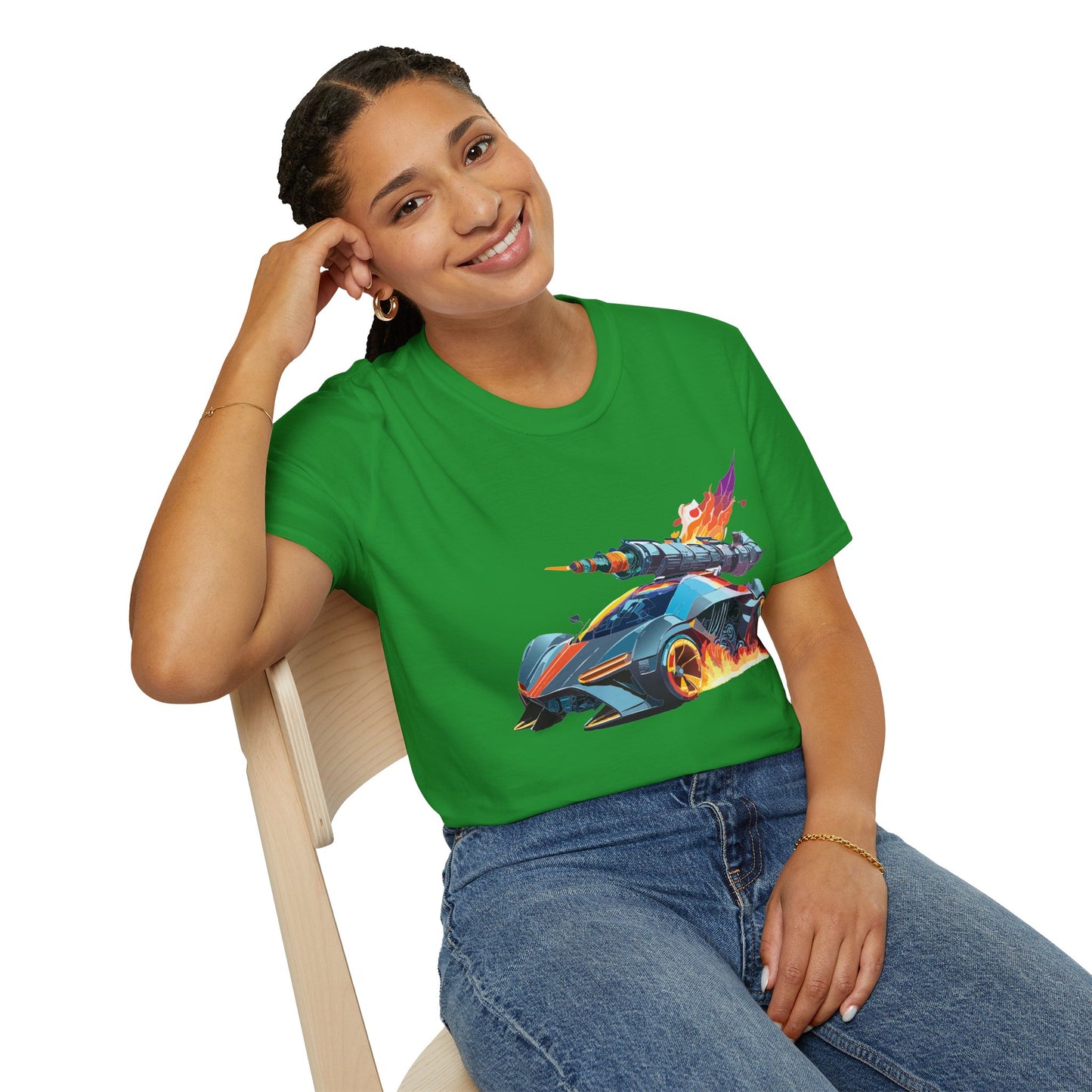 Car T Shirt for Car Lovers Unisex Softstyle Tee 64000 Hot Wheels Design Shirt with Cars
