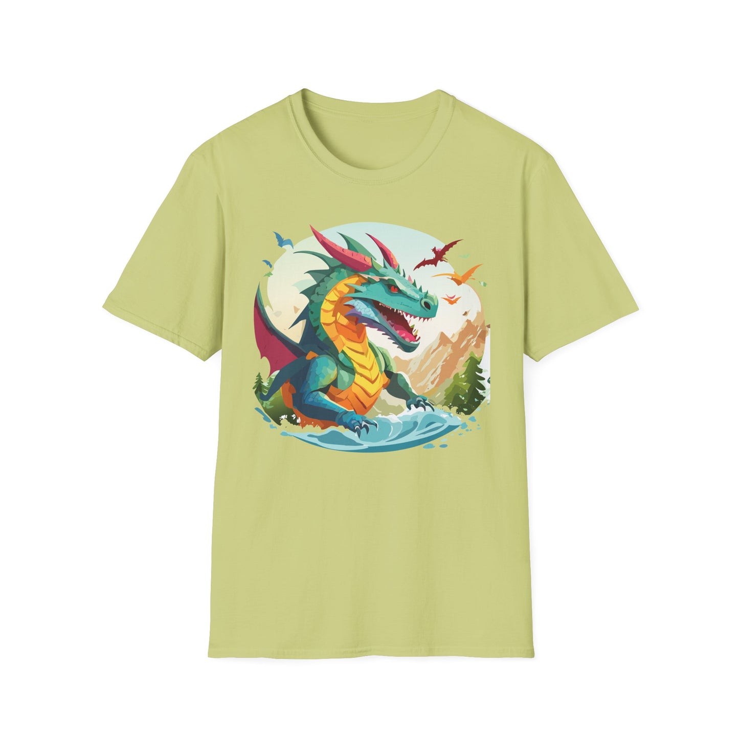 Dragon T Shirt, Dragon Shirt, Shirt with Animals, Animal Shirt