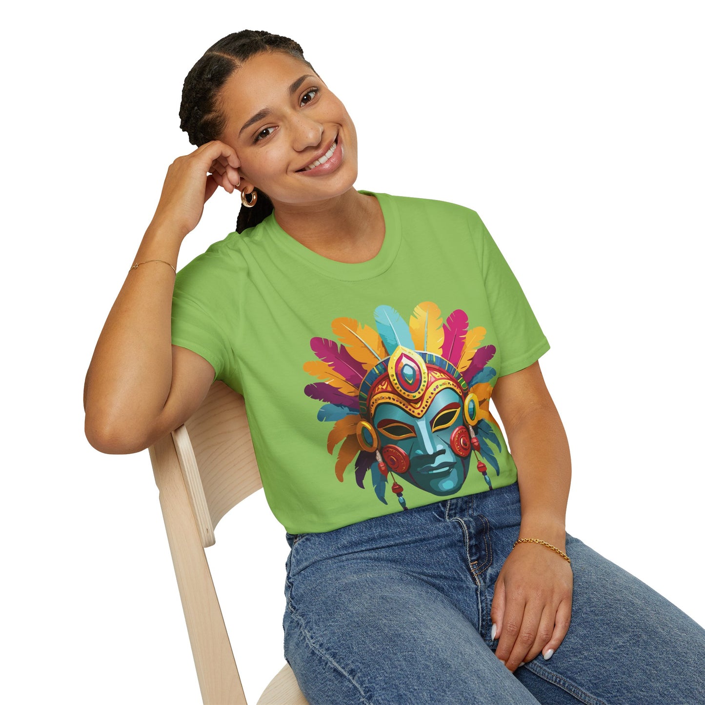 Mask Tee Shirt, Mask Shirt, Shirt with Mask, Masquerade Tees