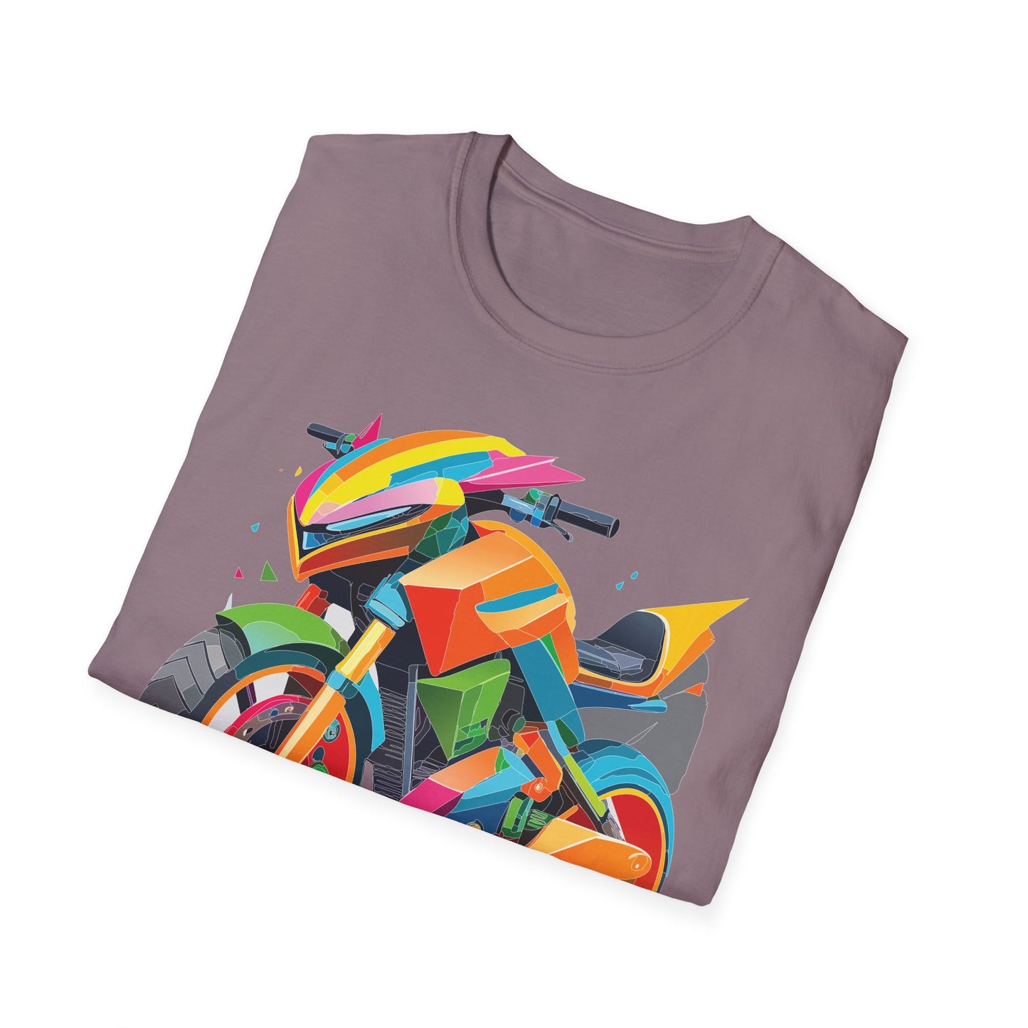 Unisex Bike T Shirt Moto Shirt MTB T Shirt With Art Design Softstyle Cotton Tee For Enthusiasts