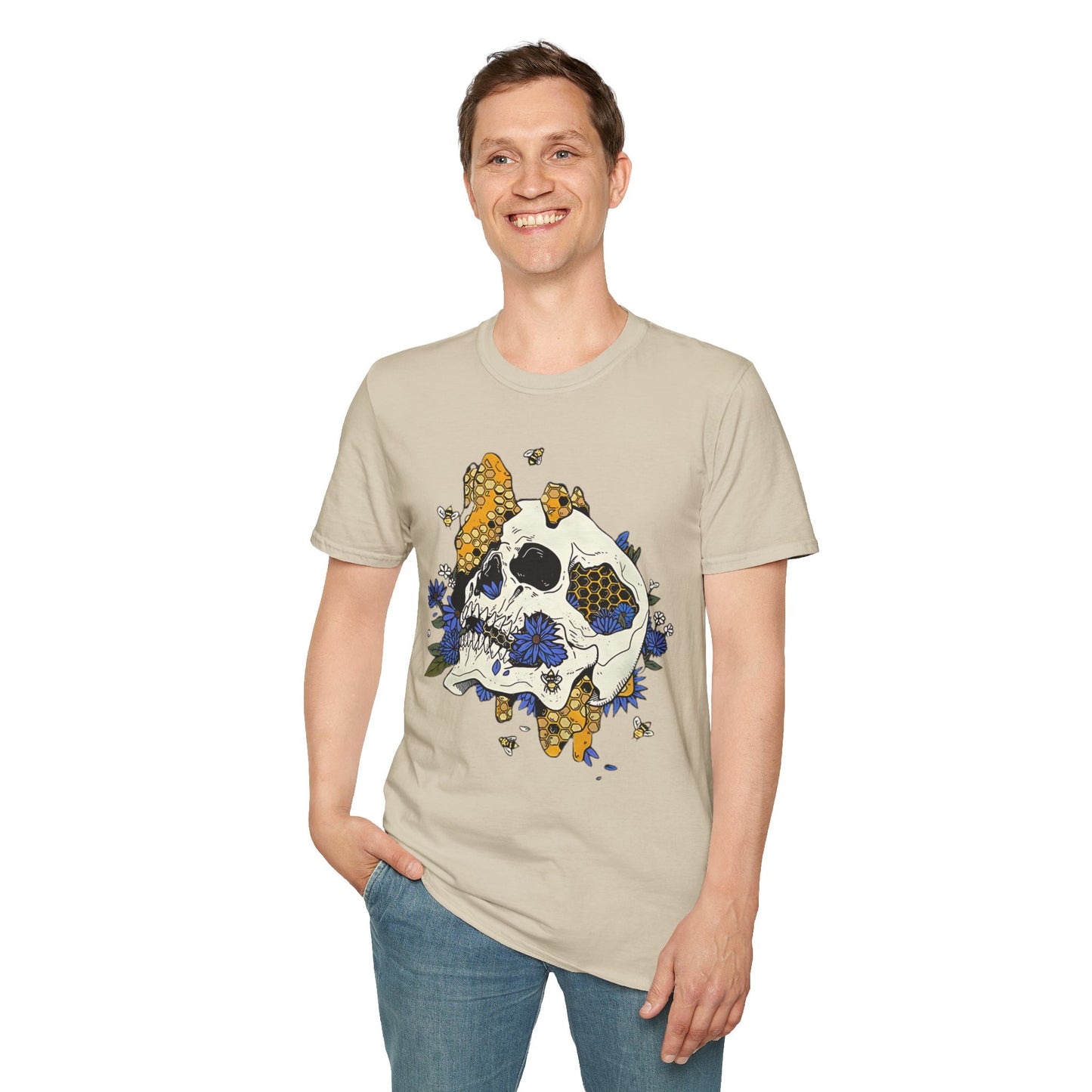 Skull Tee Shirt, Skeleton Shirt, Shirt with Skull, Shirt with Skeleton