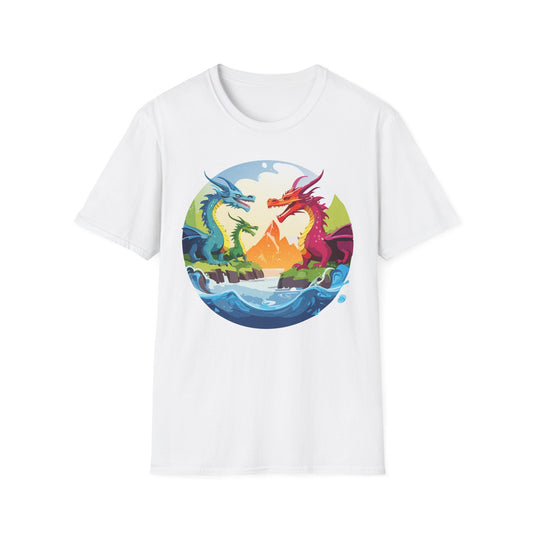 Dragon T Shirt, Dragon Shirt, Shirt with Animals, Animal Shirt