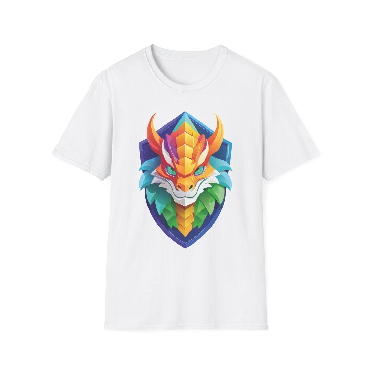 Unisex Dragon T Shirt Softstyle 64000 100 Percent Ring Spun Cotton Comfortable Tee