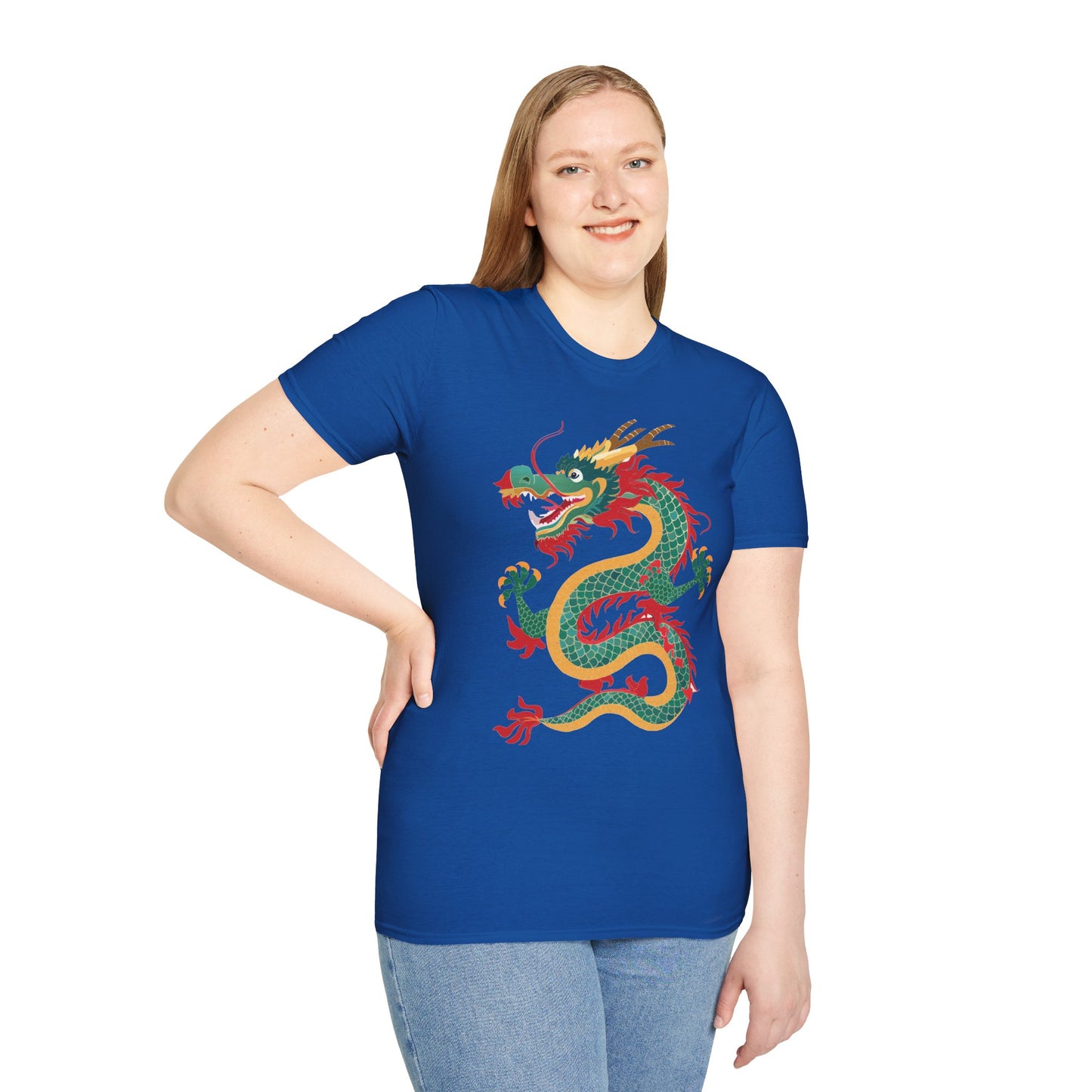 Dragon T Shirt Unisex Dragon Shirt With Animal Art Design Gildan Softstyle Tee 100 Cotton