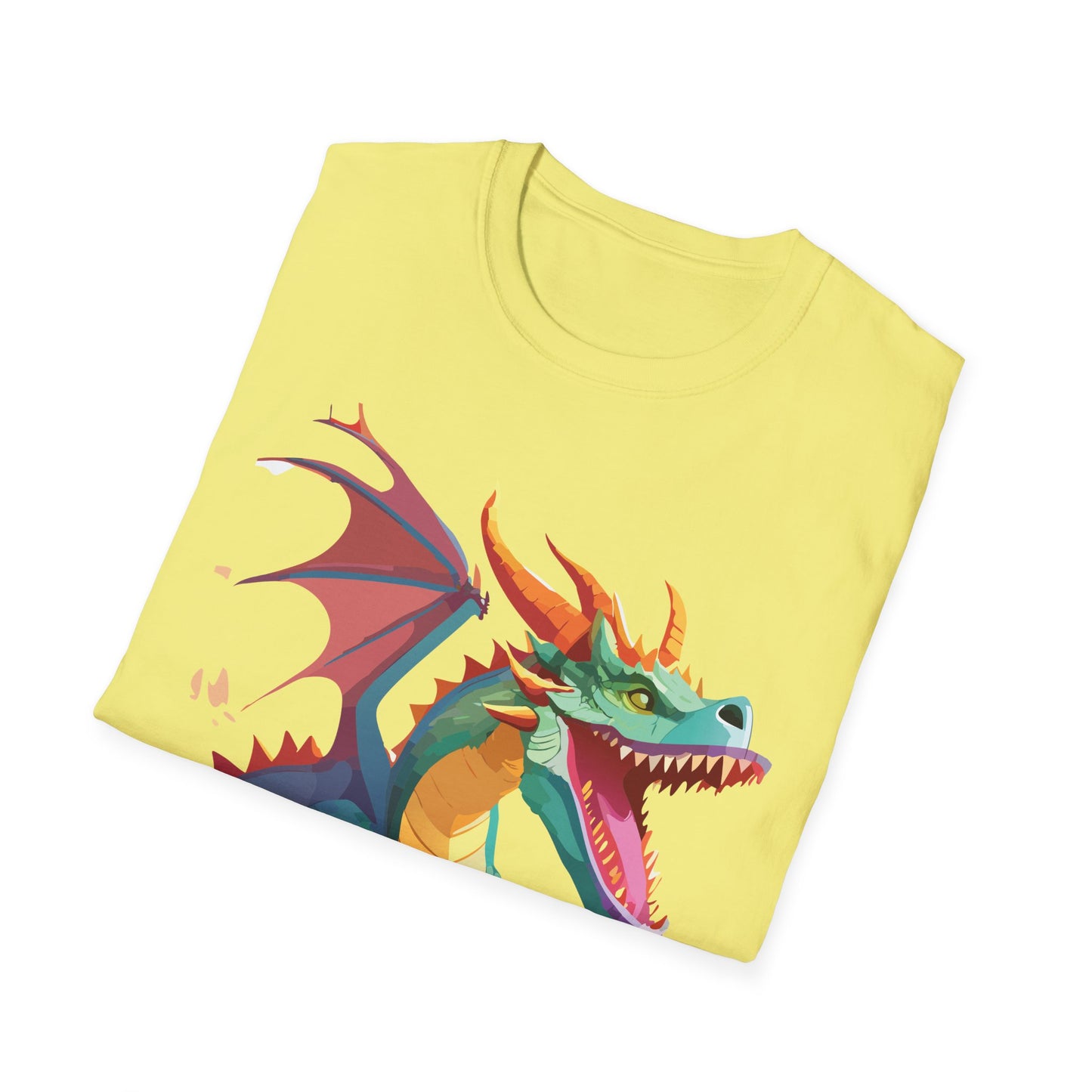 Dragon Graphic T Shirt Unisex Softstyle Cotton Tee Dragon Art Shirt For Men Women