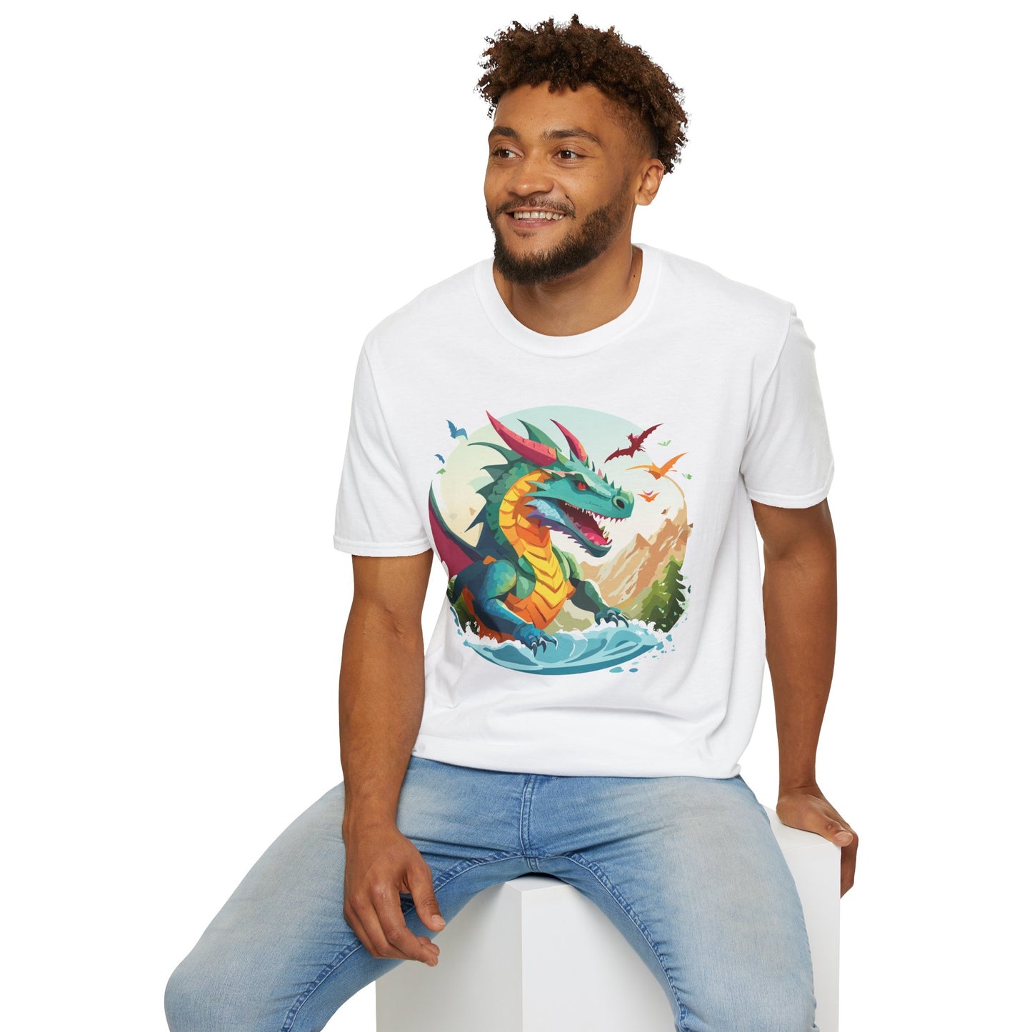 Dragon T Shirt, Dragon Shirt, Shirt with Animals, Animal Shirt