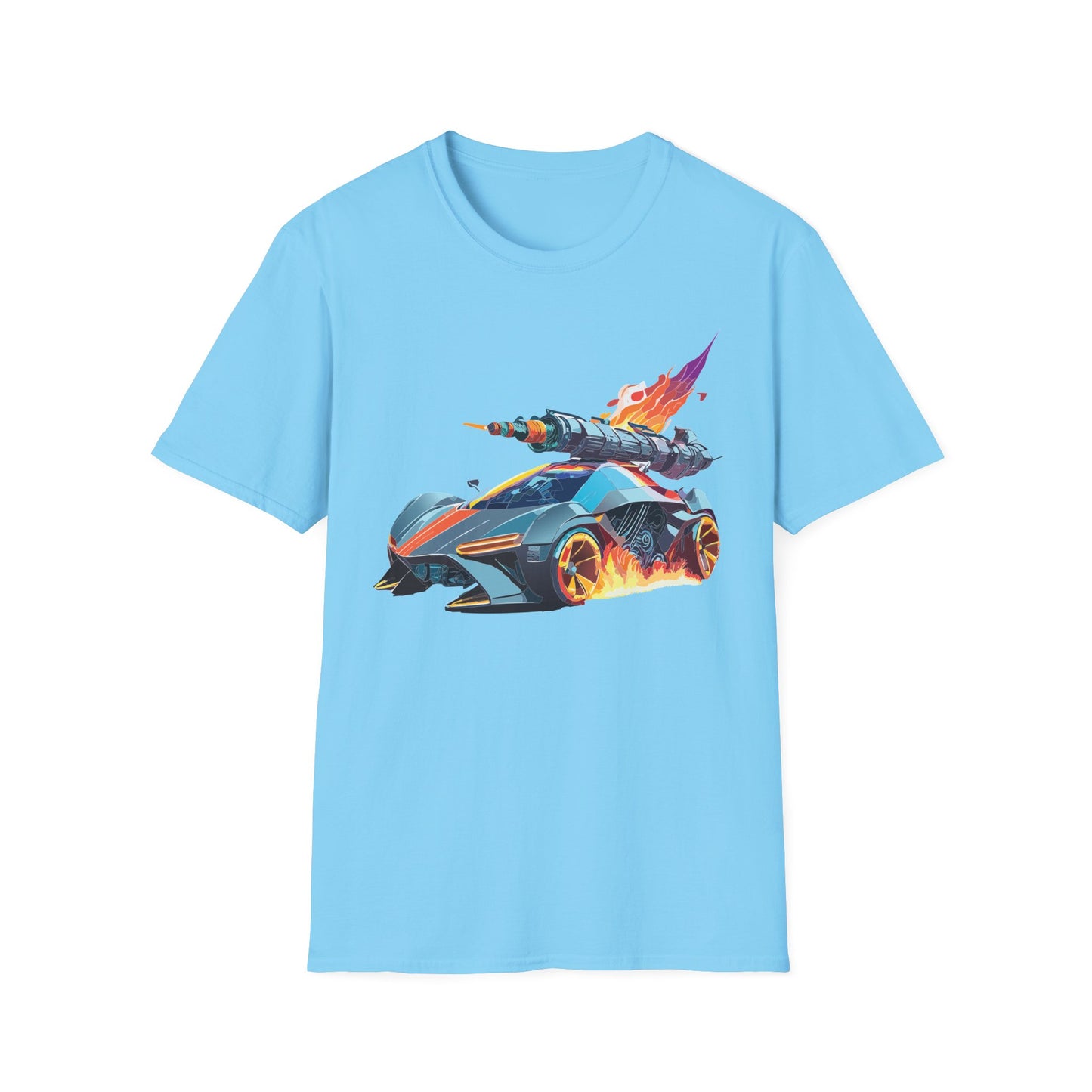 Car T Shirt for Car Lovers Unisex Softstyle Tee 64000 Hot Wheels Design Shirt with Cars