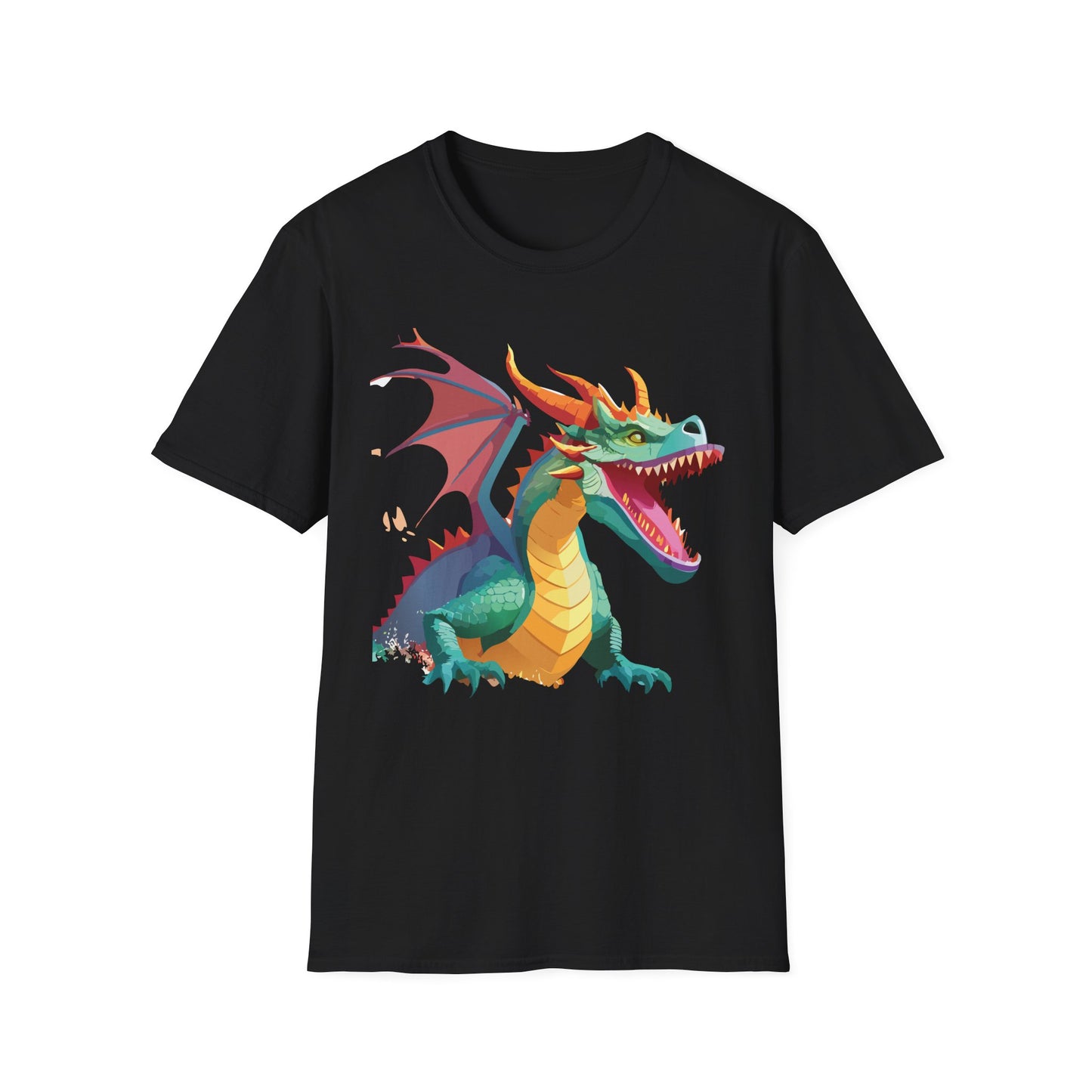Dragon Graphic T Shirt Unisex Softstyle Cotton Tee Dragon Art Shirt For Men Women