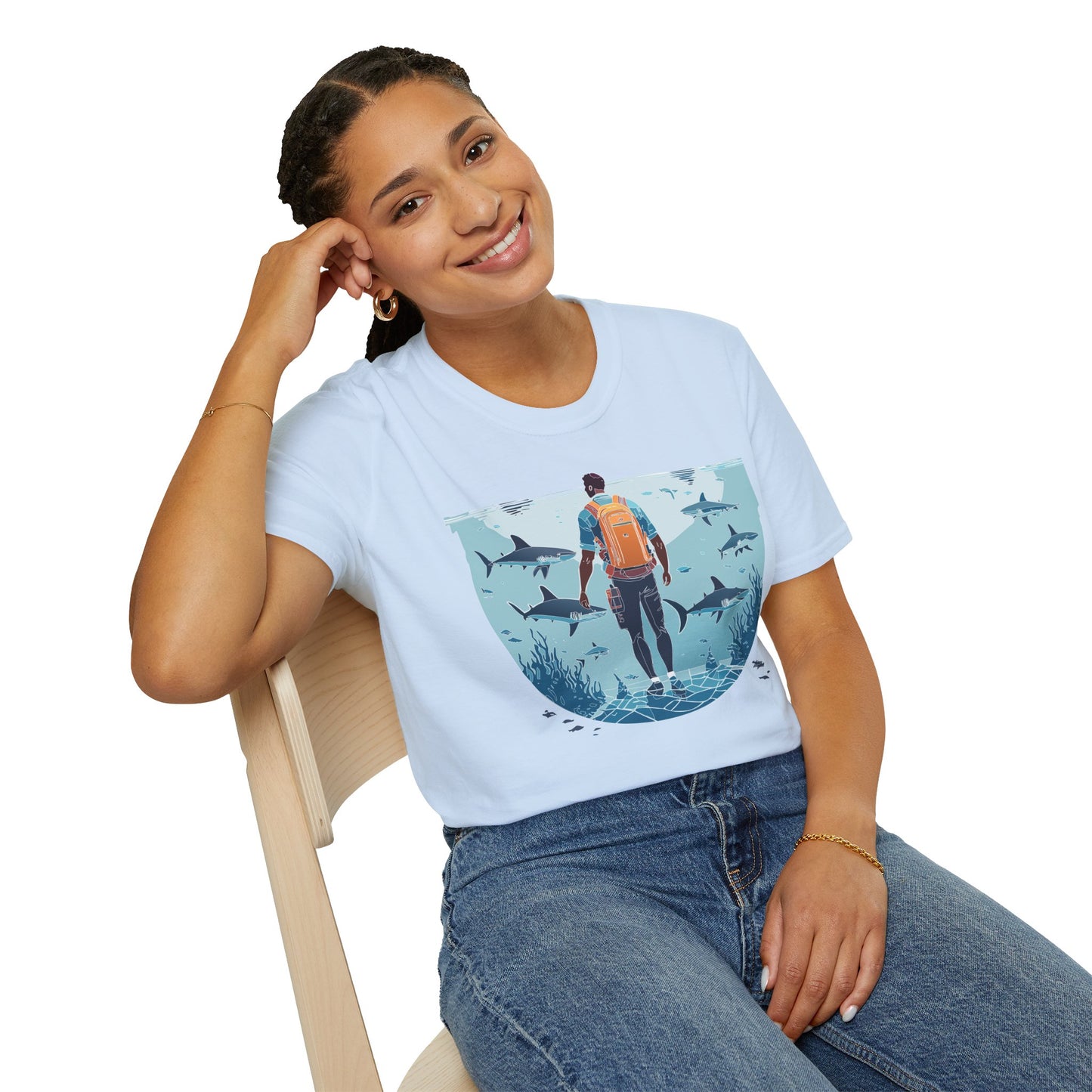 Ocean Tee Shirt, Ocean Shirt, Shirt with Ocean, U boat Tees, Shirt with U-Boat