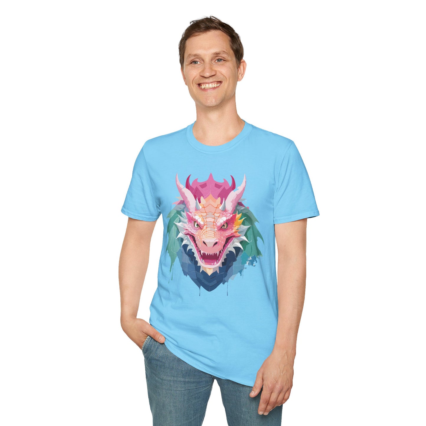 Dragon T Shirt, Dragon Shirt, Shirt with Animals, Animal Shirt
