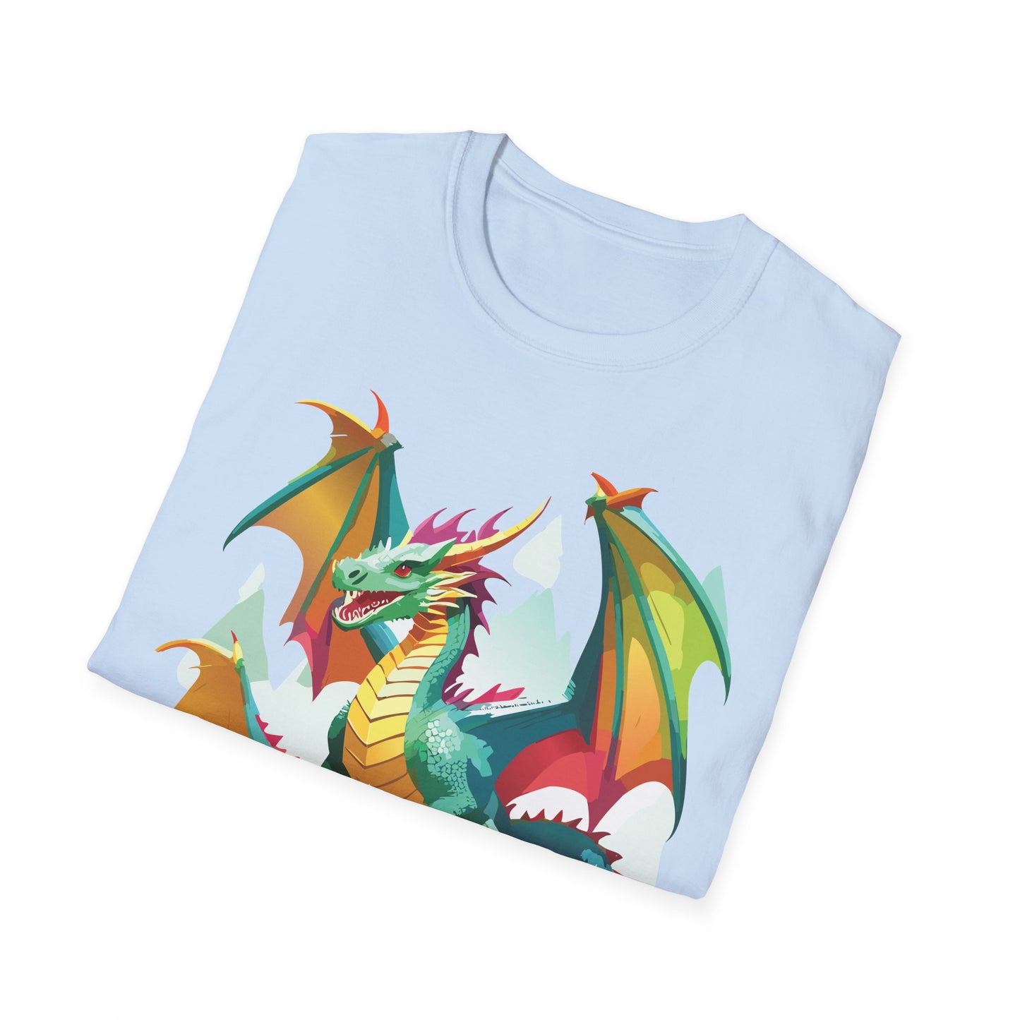 Dragon Graphic T Shirt for Men and Women Unisex Animal Design Softstyle Cotton Tee Premium Quality