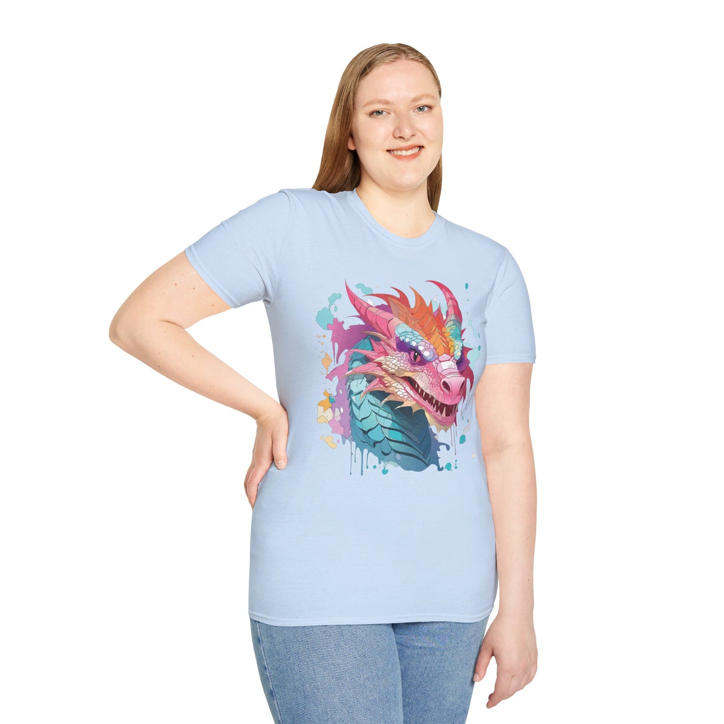 Dragon T Shirt, Dragon Shirt, Shirt with Animals, Animal Shirt