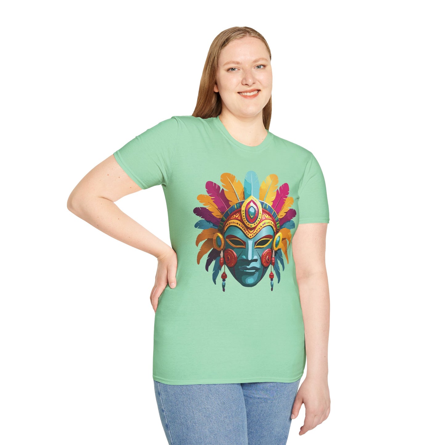 Mask Tee Shirt, Mask Shirt, Shirt with Mask, Masquerade Tees