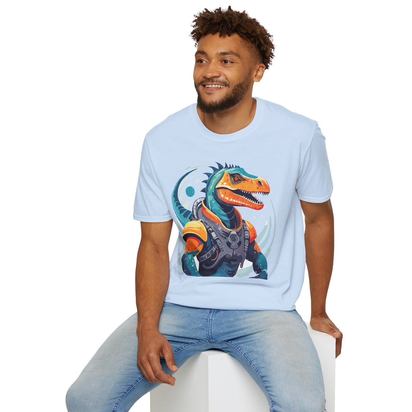 Gildan Alien Cosmos T Shirt Unisex Softstyle 64000 Cotton Tee With Alien Art Design Graphic Print