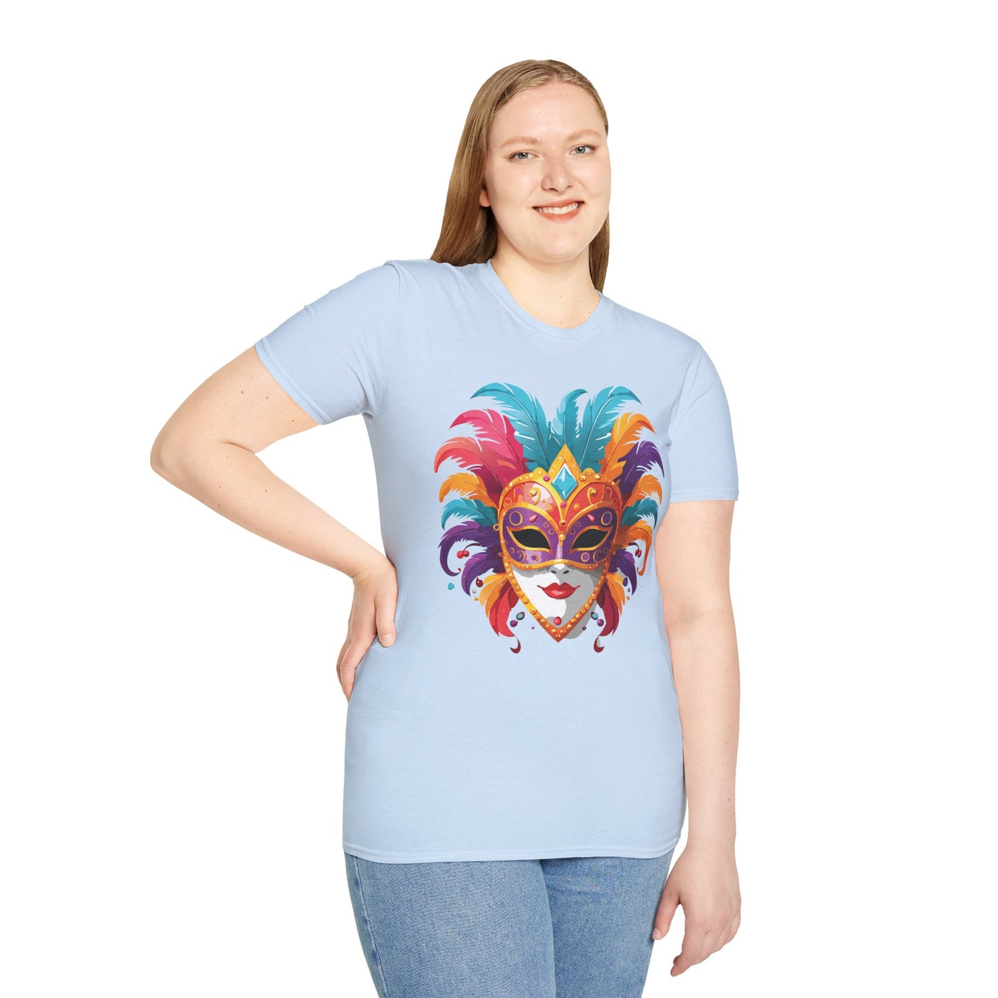 Mask Tee Shirt, Mask Shirt, Shirt with Mask, Masquerade Tees