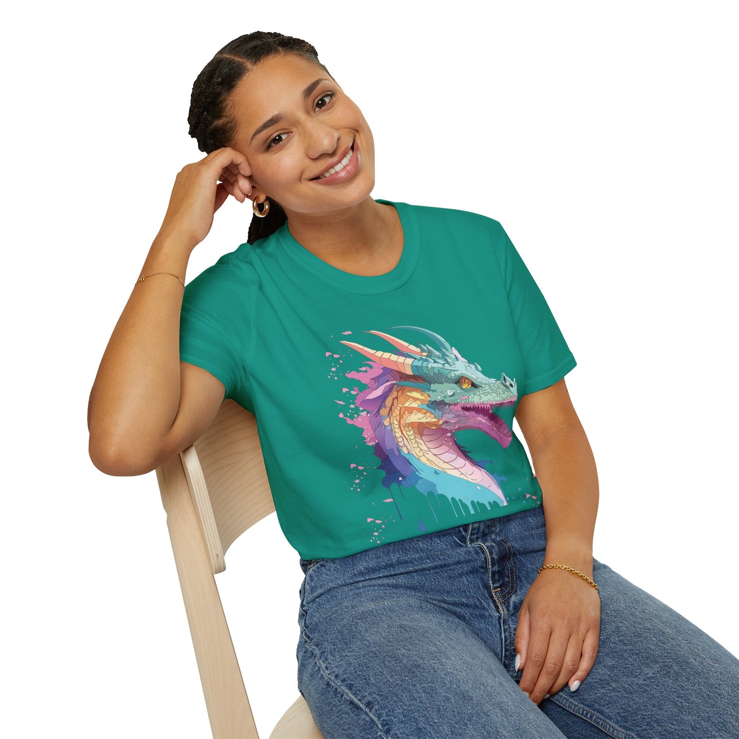Dragon T Shirt, Dragon Shirt, Shirt with Animals, Animal Shirt
