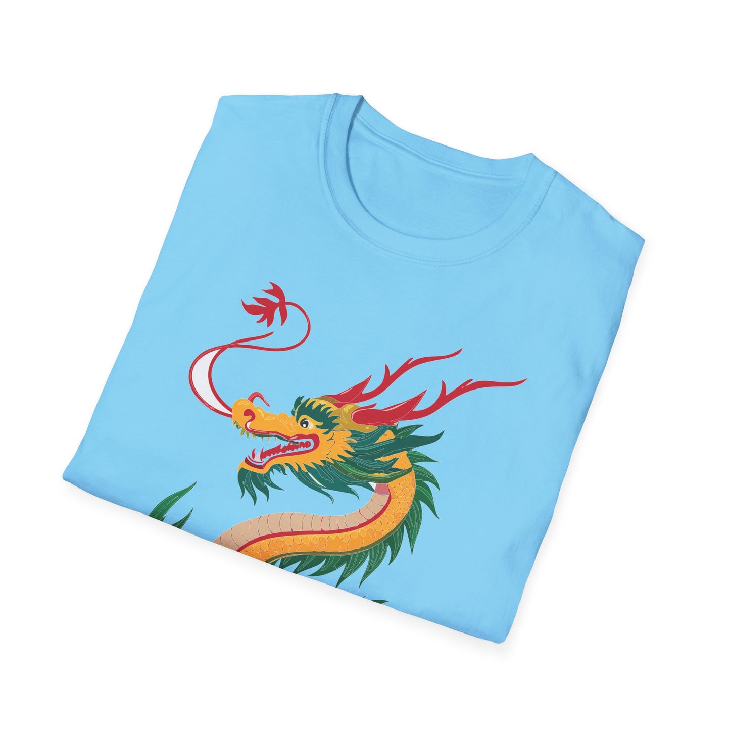 Dragon T Shirt Unisex Dragon Shirt Animal Shirt Gildan Softstyle 64000 100 Percent Cotton Tee