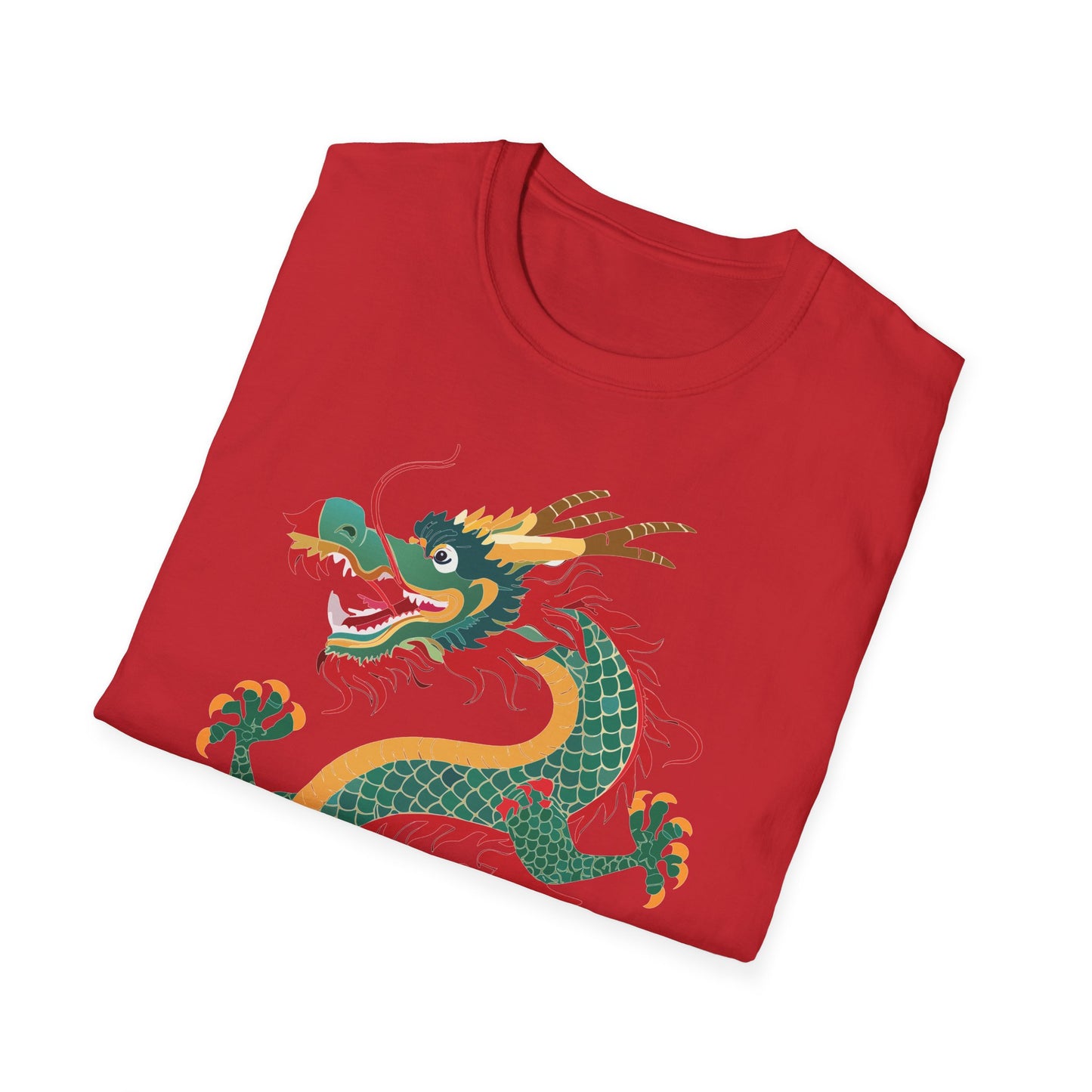 Dragon T Shirt Unisex Dragon Shirt With Animal Art Design Gildan Softstyle Tee 100 Cotton