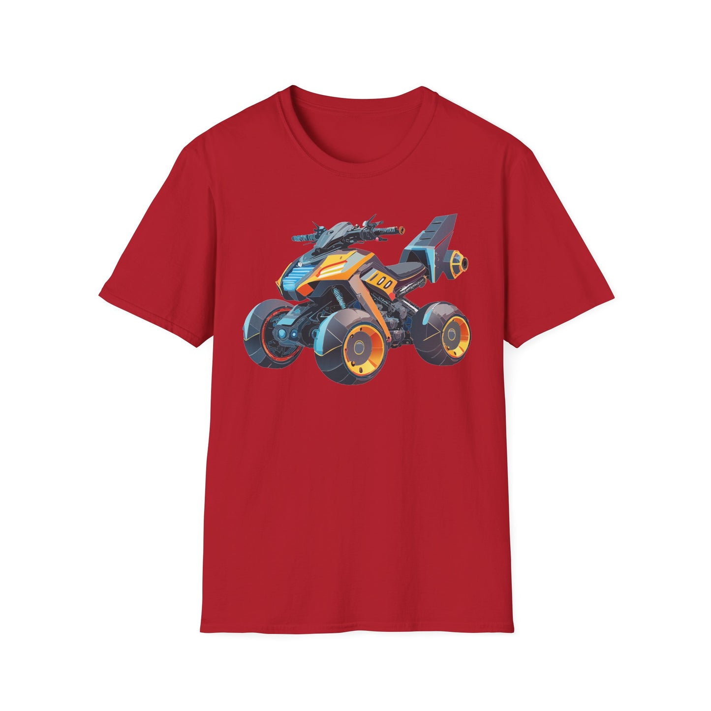 Unisex Bike T Shirt Moto Shirt With Motorcycle Design MTB Tee For Riders One Hundred Percent Cotton