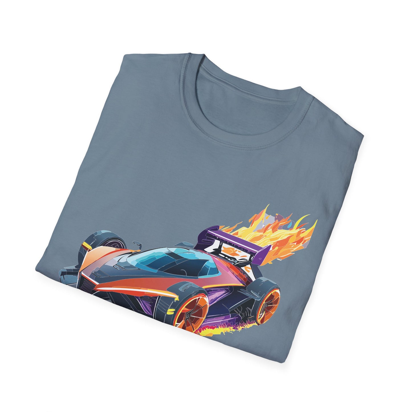 Unisex Car T Shirt Hot Wheels Graphic Tee Car Shirt Gildan Softstyle 64000 Cotton Tee