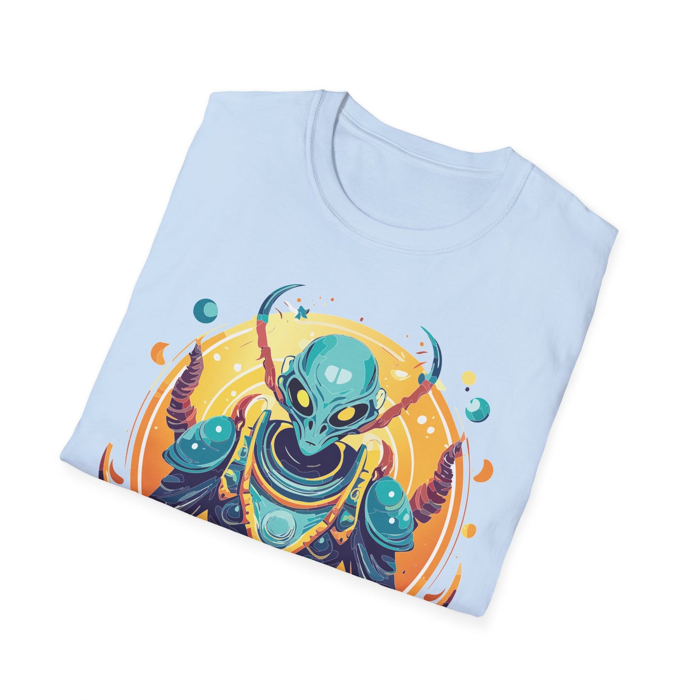 Cosmos Alien T Shirt Unisex Softstyle Short Sleeve Tee With Alien Art Design Artwork