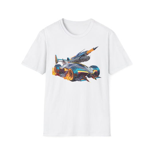 Unisex Car T Shirt Softstyle Cotton Tee With Car Design Hot Wheels Graphic Tee For Men And Women