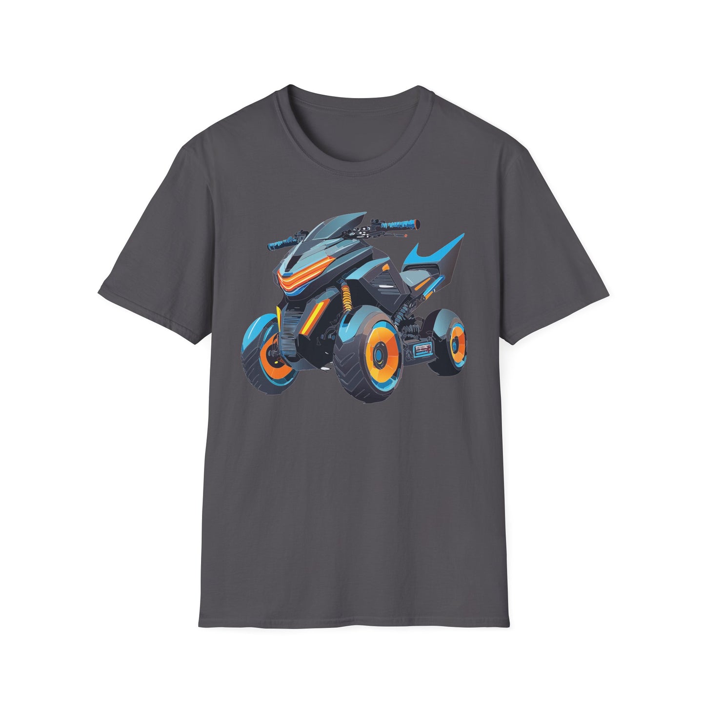 Unisex Motorcycle Art Design T Shirt Softstyle 64000 MTB Graphic Tee For Riders