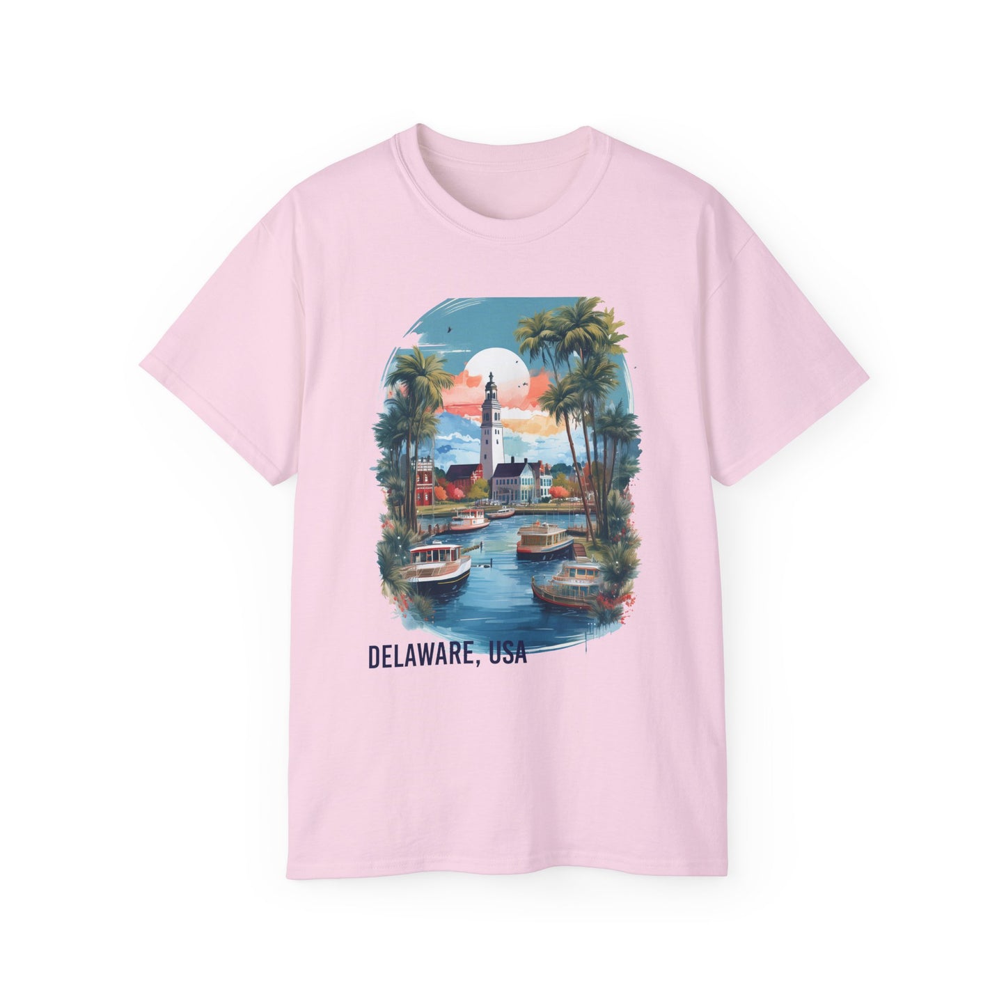Delaware Graphic Unisex Cotton T‑Shirt 2