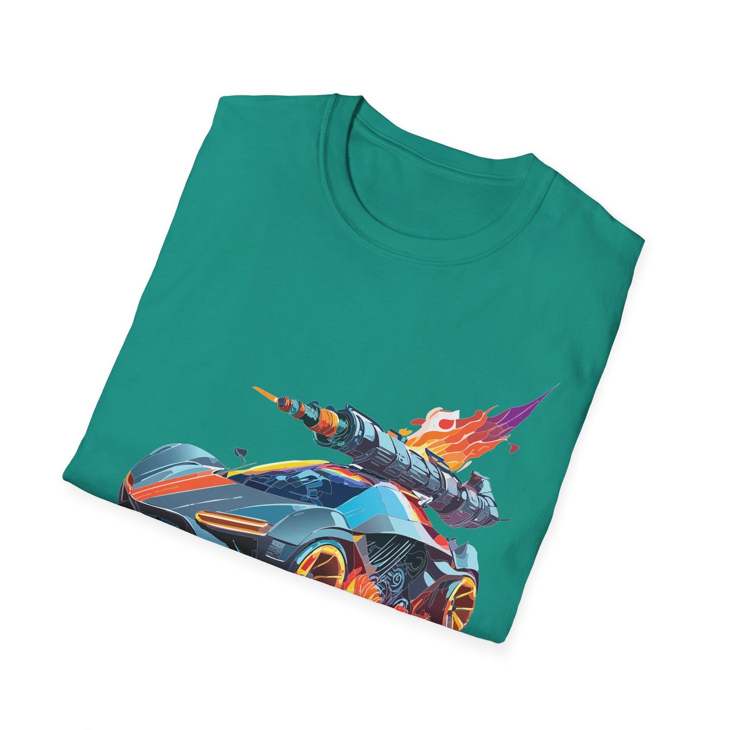 Car T Shirt for Car Lovers Unisex Softstyle Tee 64000 Hot Wheels Design Shirt with Cars